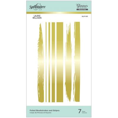 Spellbinders Hot Foil Plates - Brushstrokes and Stripes
